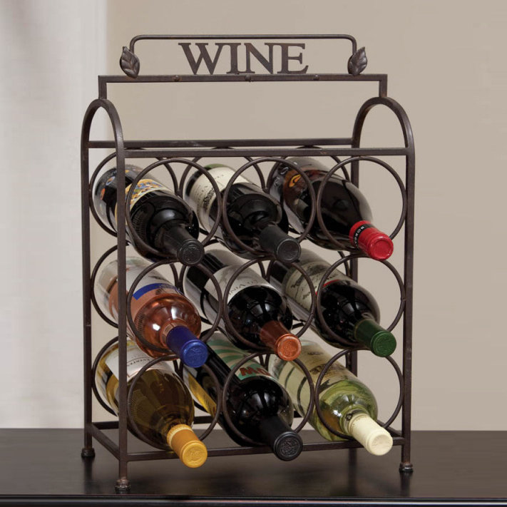 Cape Craftsmen Vintage 9 Tabletop Wine Bottle Rack & Reviews Wayfair